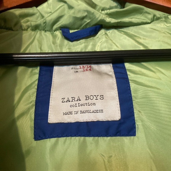 Zara Boy’s Hooded Puffer Vest Sz 12/13 - Picture 4 of 10